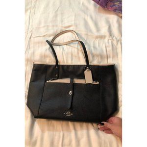 Coach tote with wristlet